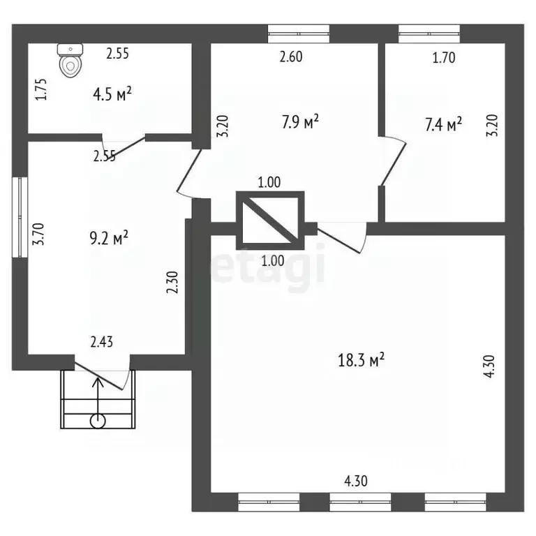 Дом в Тамбовская область, Мичуринск Кочетовка мкр, Кочетовка-5 мкр, ... - Фото 2