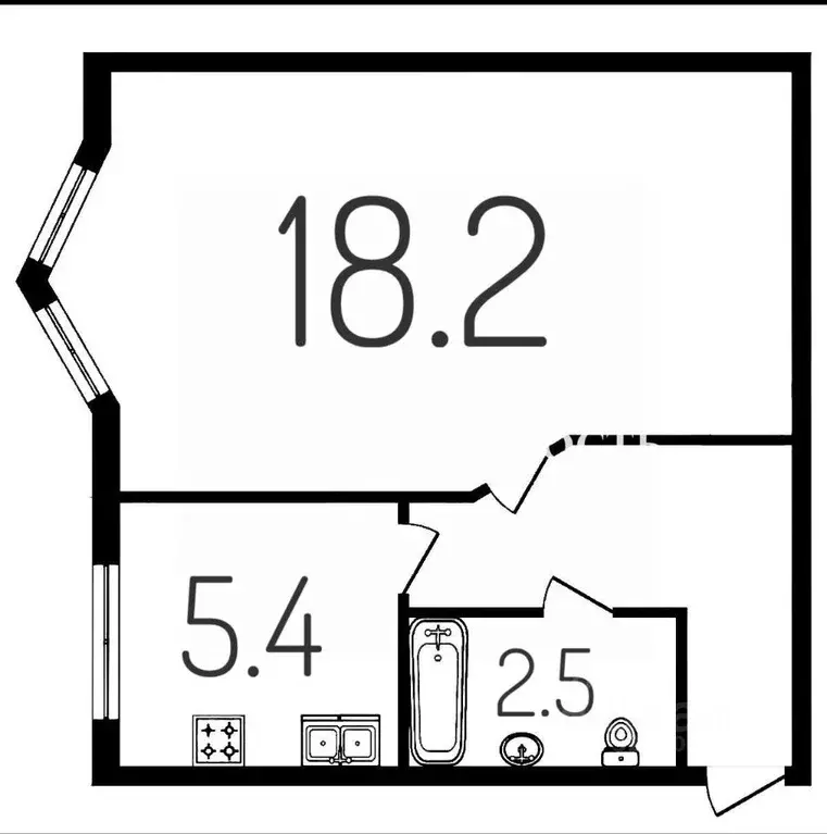 1-к кв. Санкт-Петербург, Санкт-Петербург, Сестрорецк Приморское ш., ... - Фото 2