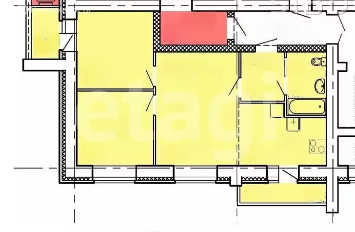 3-комнатная квартира: Новоалтайск, Деповская улица, 52 (65 м) - Фото 1