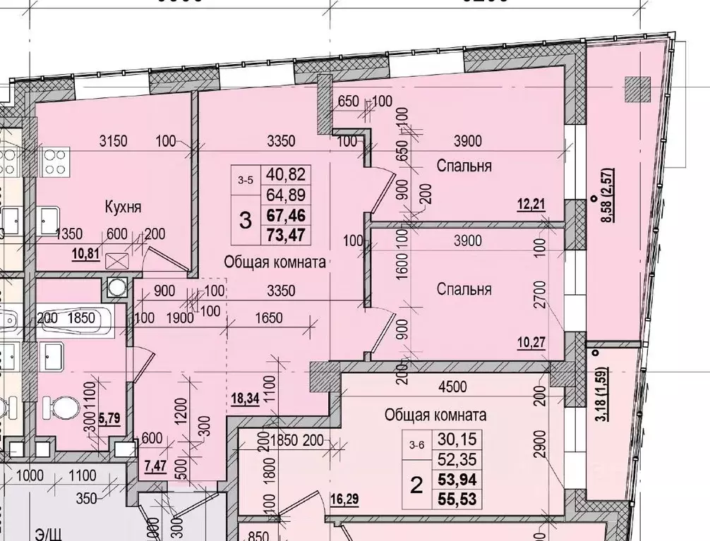 3-к кв. Саха (Якутия), Якутск ул. Чкалова, 47 (67.46 м) - Фото 1