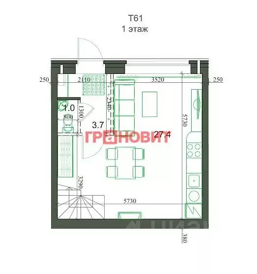 Таунхаус в Новосибирская область, Новосибирский район, Мичуринский ... - Фото 1