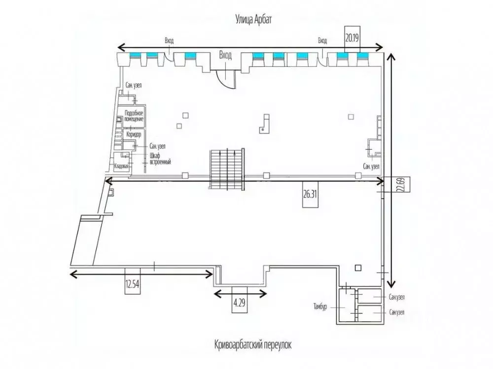 Помещение свободного назначения в Москва ул. Арбат, 39 (560 м) - Фото 2