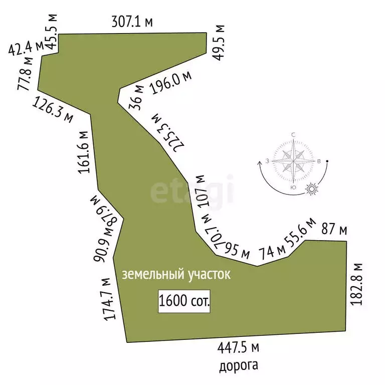 Участок в Челябинская область, Еткульский муниципальный округ, СТ ... - Фото 1