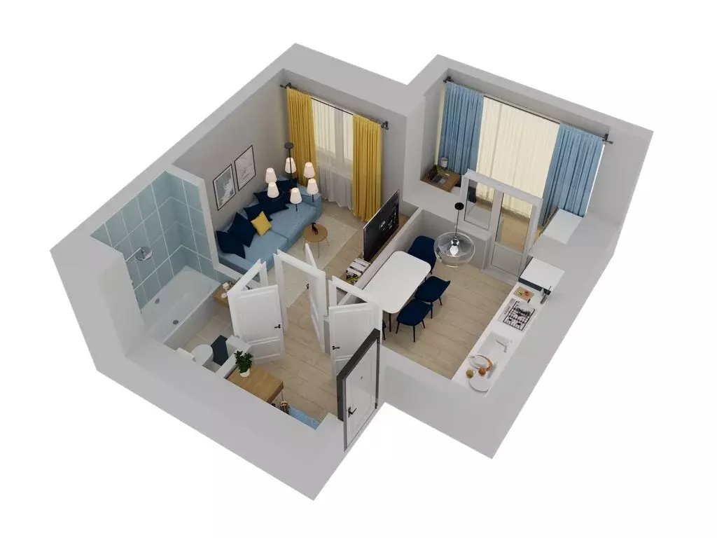 1-комнатная квартира: Осиново, жилой комплекс Радужный-2 (30.08 м) - Фото 2