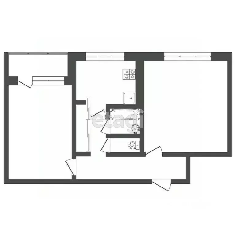 2-к кв. Мордовия, Саранск просп. 70 лет Октября, 85 (50.7 м) - Фото 1