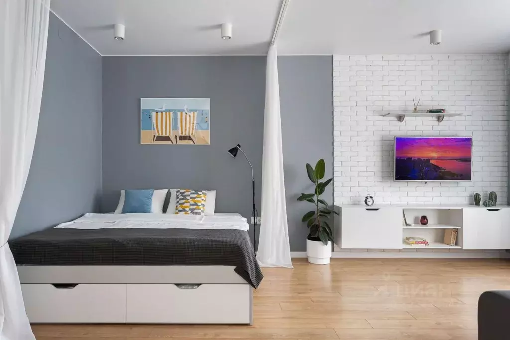 1-к кв. Калининградская область, Калининград Октябрьская ул., 57 (43.0 ... - Фото 1