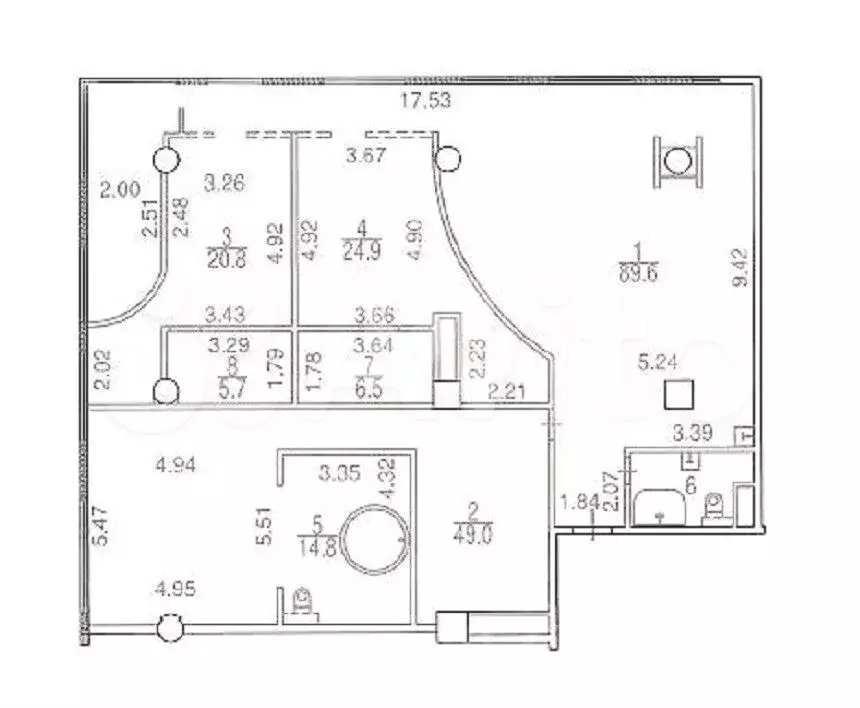 4-к. квартира, 220 м, 5/10 эт. - Фото 0