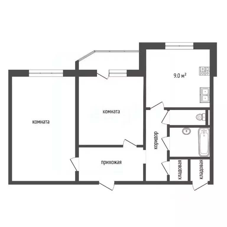 2-к кв. Орловская область, Орел бул. Молодежи, 15 (59.6 м) - Фото 1