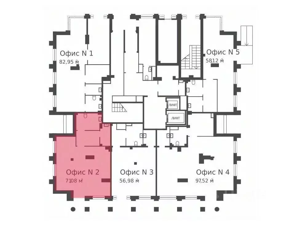 Помещение свободного назначения в Санкт-Петербург наб. Миклухо-Маклая, ... - Фото 2