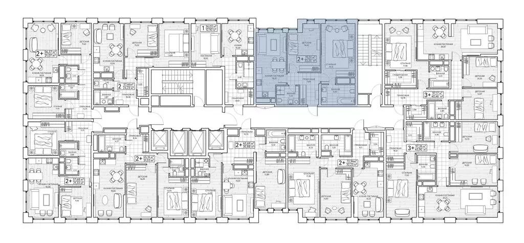 2-комнатная квартира: Москва, Береговой проезд, 3 (71.3 м) - Фото 2