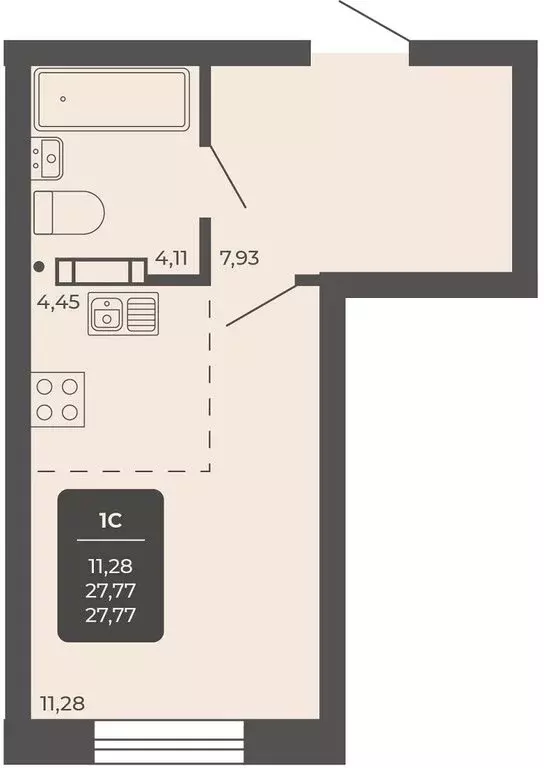 Офис (27.4 м) - Фото 2