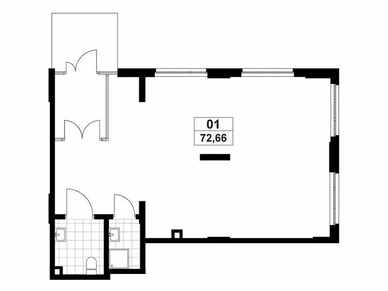 Помещение свободного назначения (72.66 м) - Фото 1
