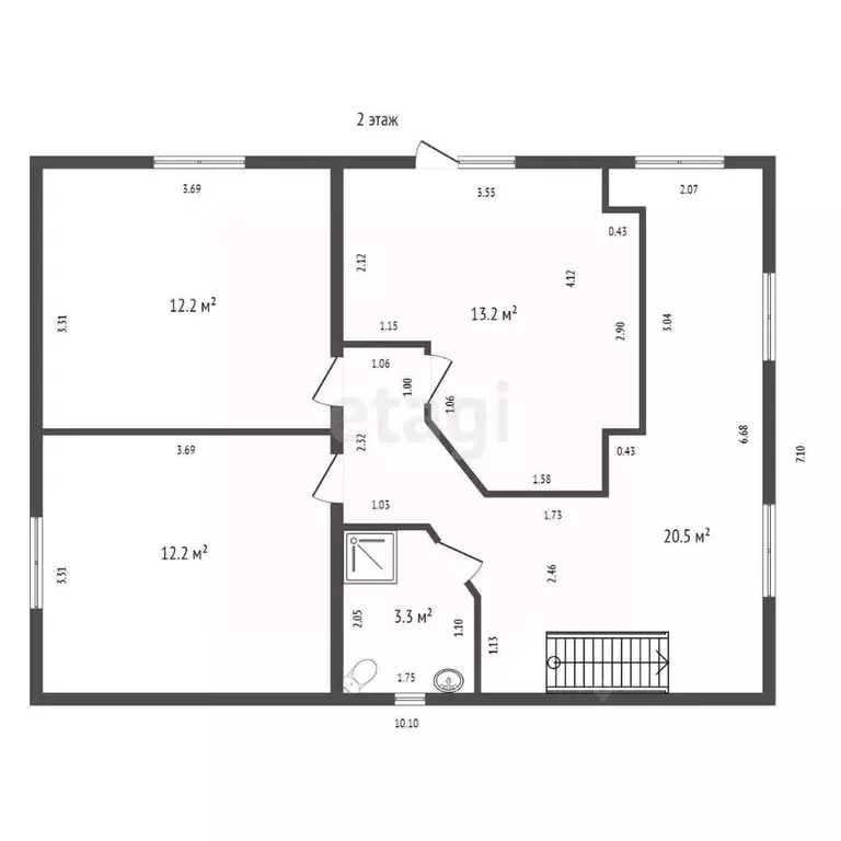 Дом в Красноярский край, Красноярск городской округ, д. Бугачево пер. ... - Фото 2
