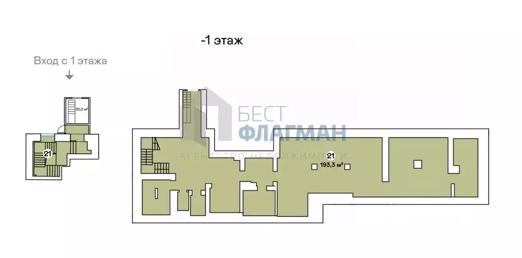 Помещение свободного назначения в Москва Ленинский просп., 70/11 (214 ... - Фото 2
