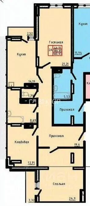 Свободной планировки кв. Ивановская область, Иваново Дюковская ул., ... - Фото 2