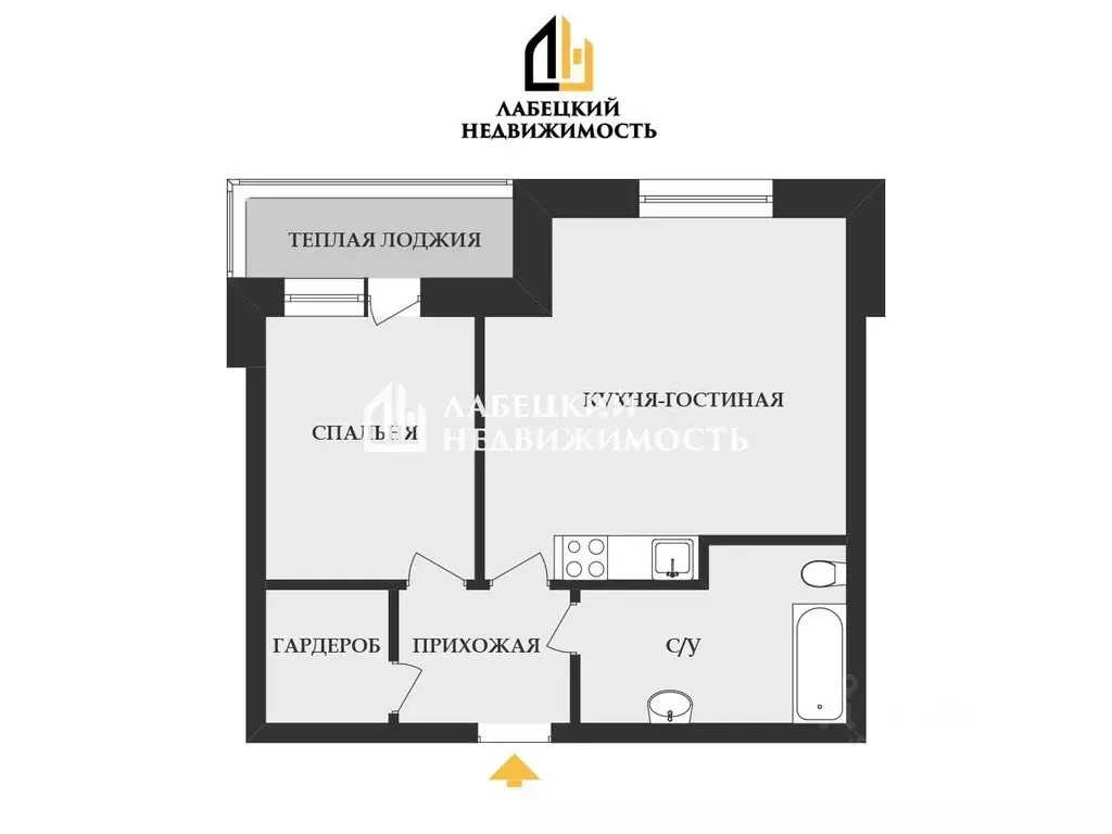 1-к кв. Санкт-Петербург наб. Реки Смоленки, 3к1 (50.4 м) - Фото 2