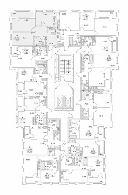 2-к. квартира, 20,5 м, 13/13 эт. - Фото 1