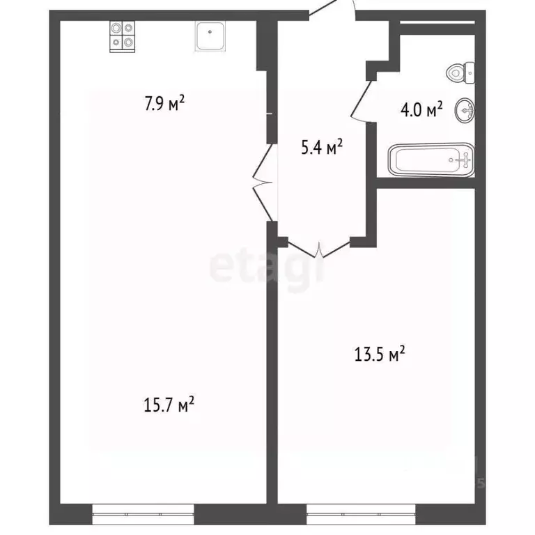 2-к кв. Москва ул. Римского-Корсакова, 11к8 (46.6 м) - Фото 1