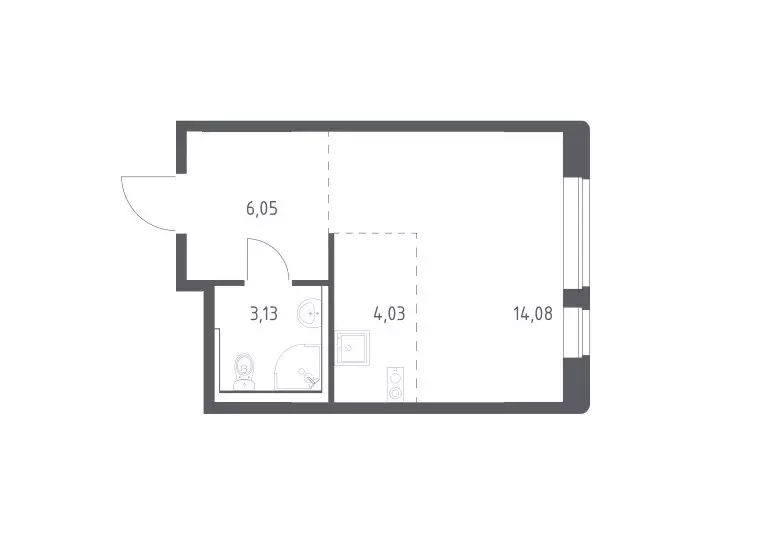 Продаётся квартира-студия, 27.29 м - Фото 0