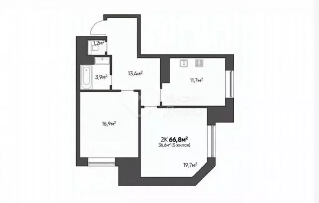 2-к кв. Волгоградская область, Волгоград Тулака мкр, ул. Туркменская, ... - Фото 2