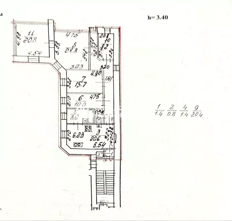 5-к кв. Санкт-Петербург 14-я Васильевского острова линия, 11/38 (132.1 ... - Фото 2