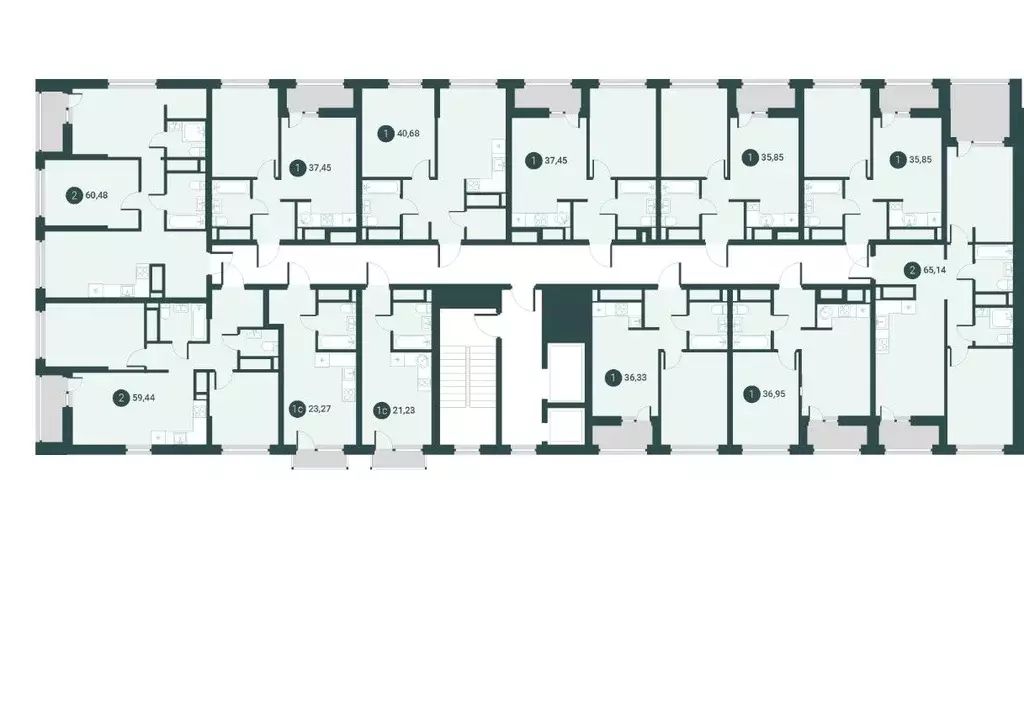 1-к кв. Тюменская область, Тюмень ул. Андрея Приказнова, 7 (35.85 м) - Фото 2