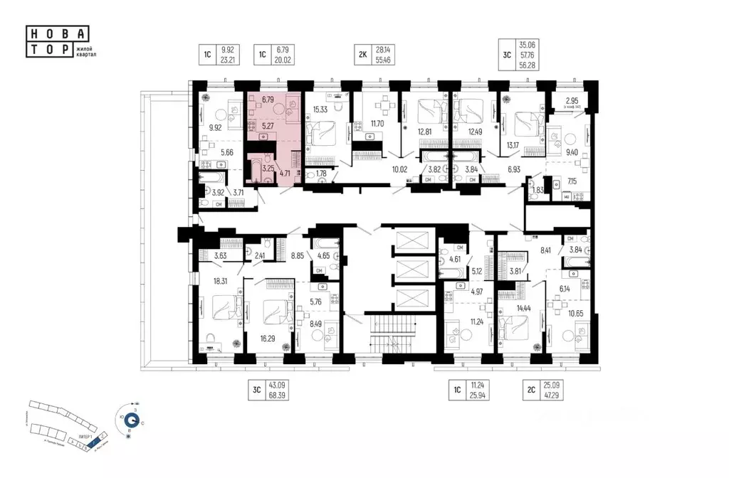 1-к кв. Башкортостан, Уфа Глумилино-1 мкр, Новатор жилой комплекс ... - Фото 2