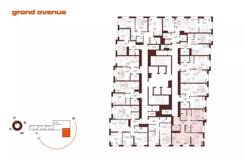 3-к кв. Башкортостан, Уфа ул. Пархоменко (79.08 м) - Фото 2