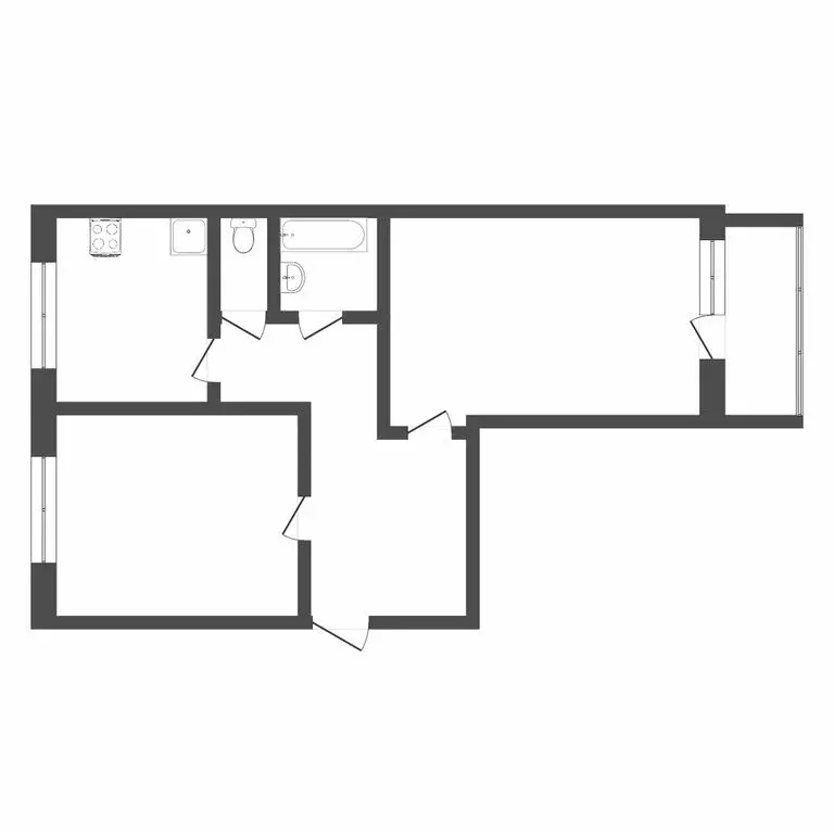 2-комнатная квартира: Тюмень, улица Достоевского, 9 (63.5 м) - Фото 2