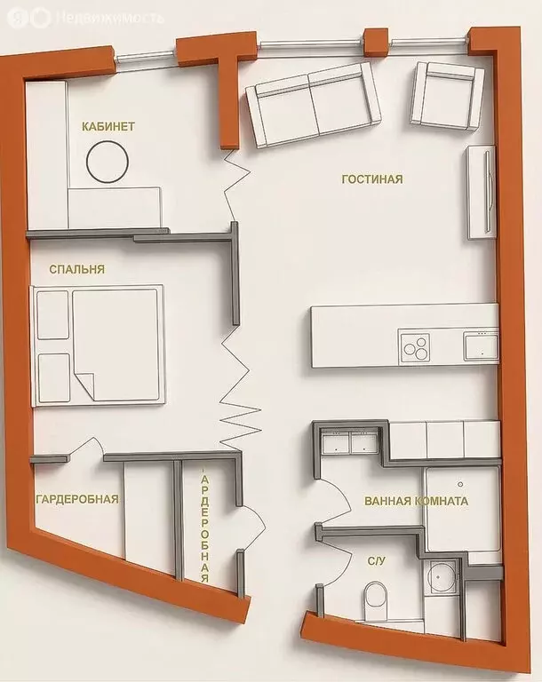 2-комнатная квартира: Москва, Нахимовский проспект, 31к3 (93 м) - Фото 1
