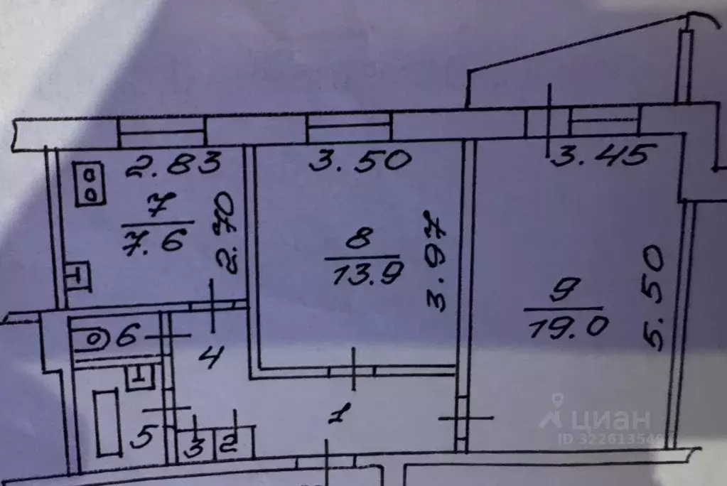 2-к кв. Новгородская область, Великий Новгород просп. Александра ... - Фото 2