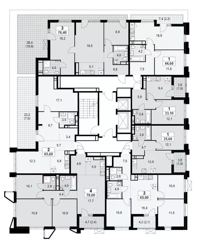 1-к кв. Москва Прокшино жилой комплекс, 7.1.1 (33.1 м) - Фото 1