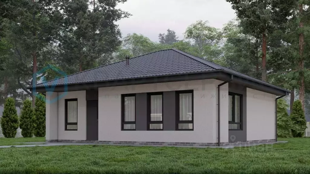 Дом в Омская область, Омский район, с. Троицкое ул. Торговая (77 м) - Фото 1