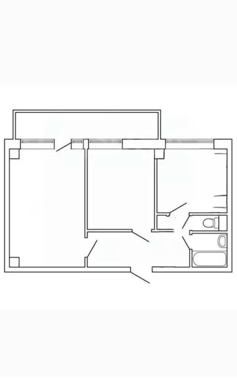 2-к кв. Брянская область, Брянск ул. Котовского, 8 (48.4 м) - Фото 1