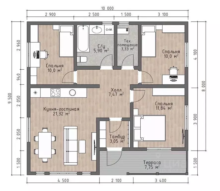 Дом в Московская область, Мытищи городской округ, д. Фелисово, ... - Фото 2