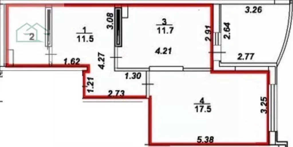 2-к кв. Воронежская область, Воронеж Пеше-Стрелецкая ул., 58к3 (50.0 ... - Фото 2