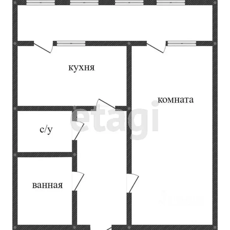 1-к кв. Белгородская область, Белгород ул. Есенина, 46 (33.0 м) - Фото 0