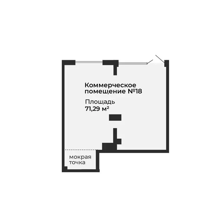 Помещение свободного назначения (71.29 м) - Фото 2