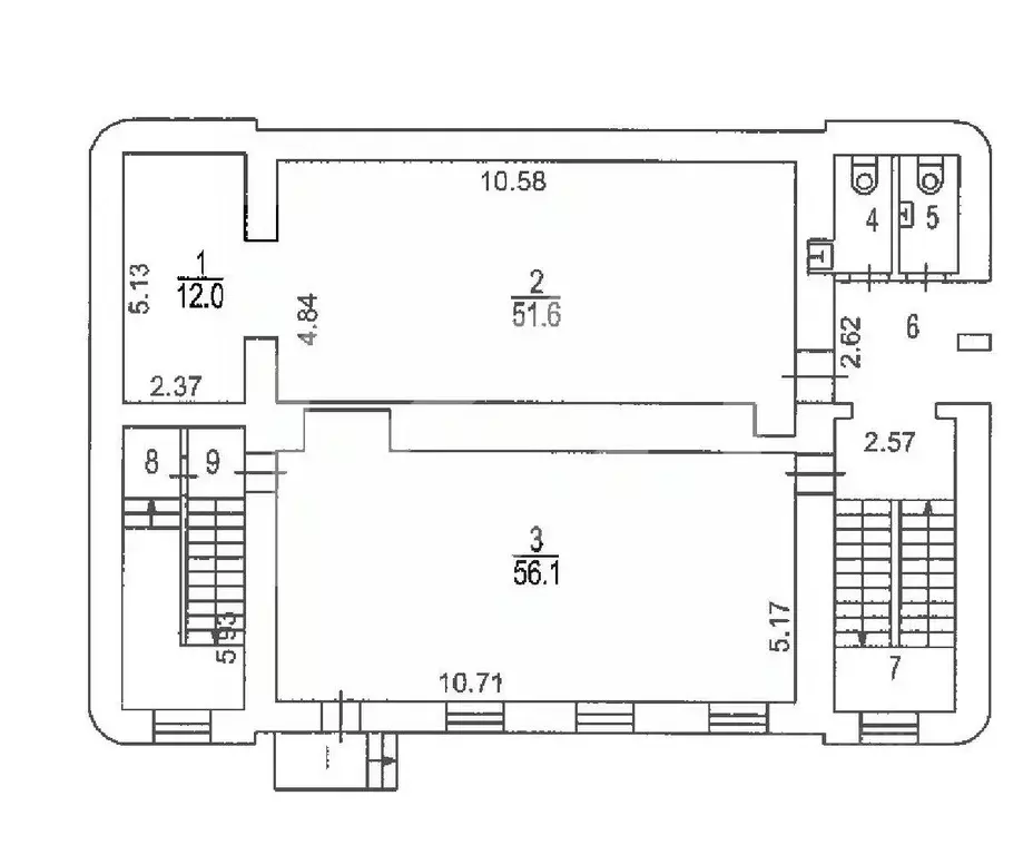 Помещение свободного назначения в Москва Садовническая ул., 84С3 (1184 ... - Фото 2
