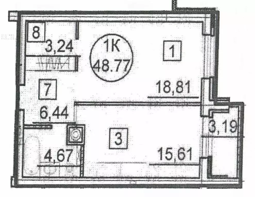 1-к кв. Новосибирская область, Новосибирский район, Краснообск рп, 6-й ... - Фото 0