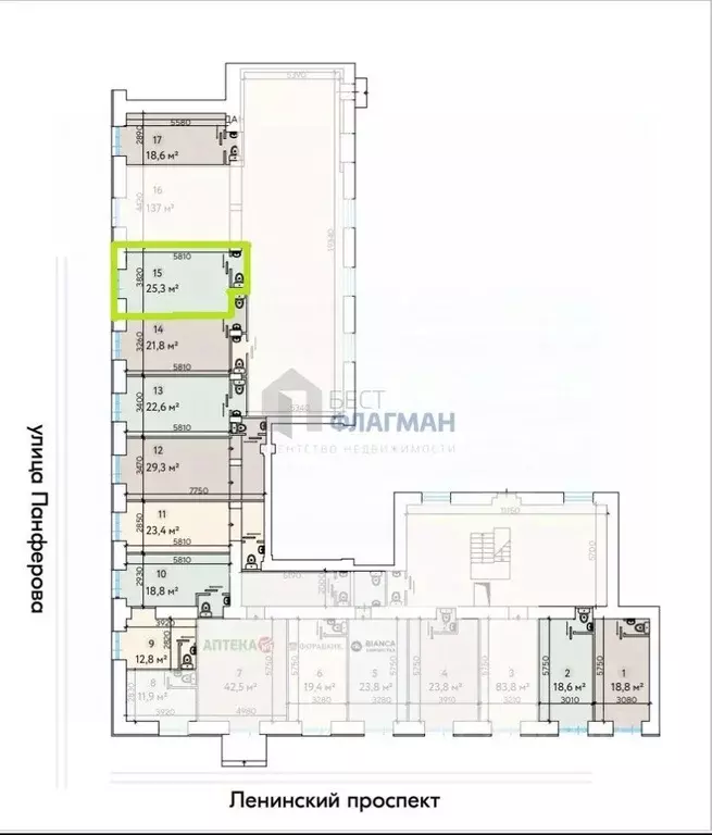 Помещение свободного назначения в Москва Ленинский просп., 81/2 (25 м) - Фото 2