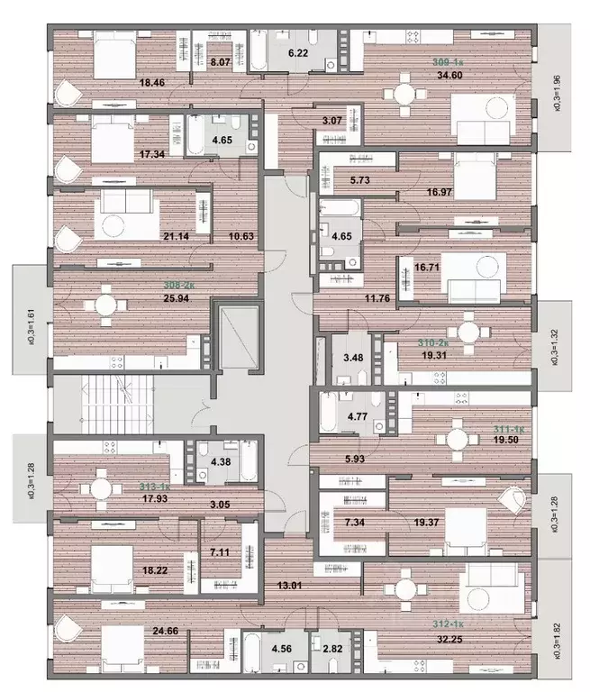 1-к кв. Калининградская область, Зеленоградск ул. Гагарина (82.83 м) - Фото 2