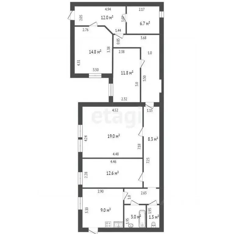 4-к кв. Санкт-Петербург 3-я Васильевского острова линия, 24 (110.7 м) - Фото 0