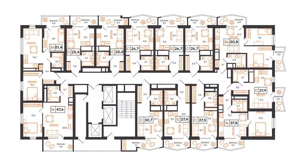 1-комнатная квартира: Екатеринбург, улица Патриса Лумумбы, 54 (37.8 м) - Фото 2