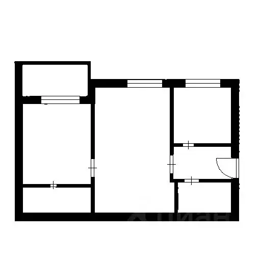 2-к кв. Башкортостан, Уфа просп. Октября, 135 (50.0 м) - Фото 2