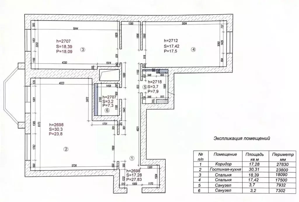 3-к кв. Татарстан, Казань ул. Баки Урманче, 7 (90.0 м) - Фото 2