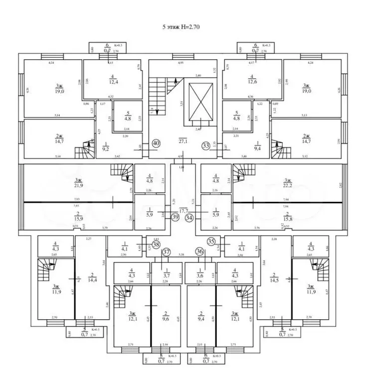 2-к. квартира, 45,1 м, 5/5 эт. - Фото 0