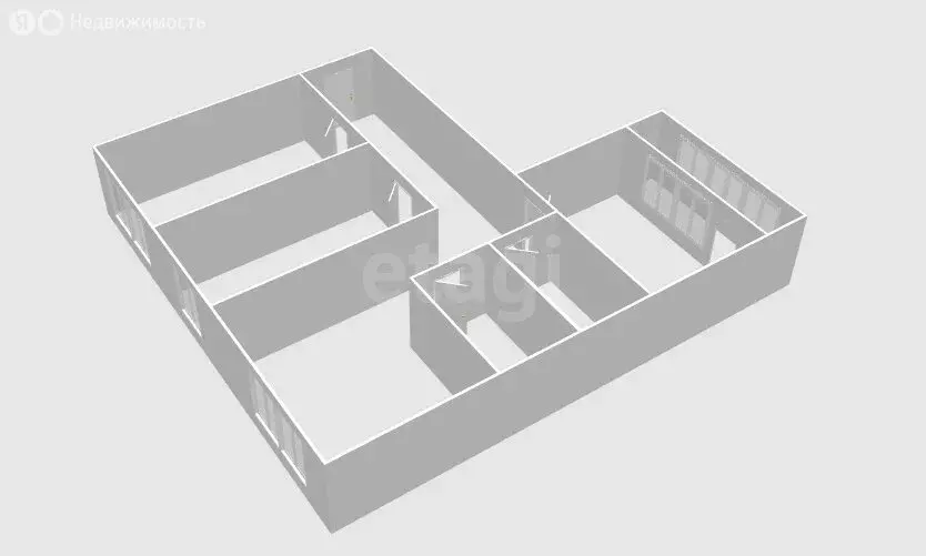 3-комнатная квартира: посёлок городского типа Шахтёрск, улица Мира, 43 ... - Фото 2