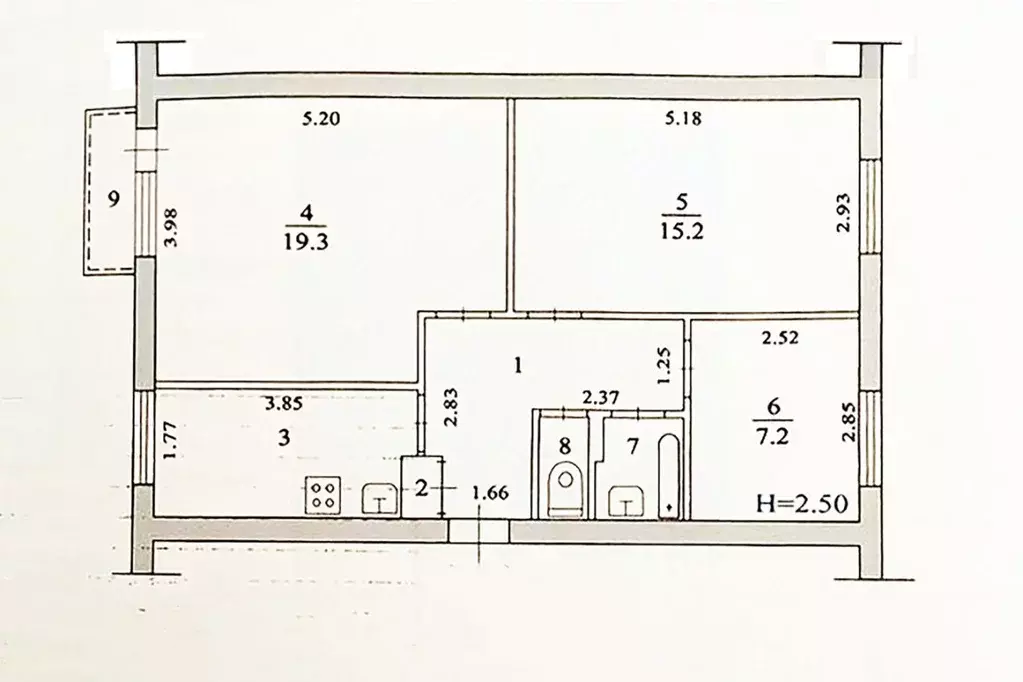 Комната Волгоградская область, Волжский пл. Труда, 13 (34.5 м) - Фото 1