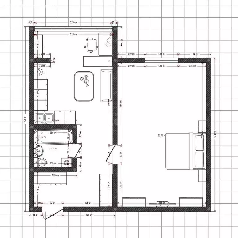 1-комнатная квартира: Муром, 1-я Новослободская улица, 7 (36.5 м) - Фото 1